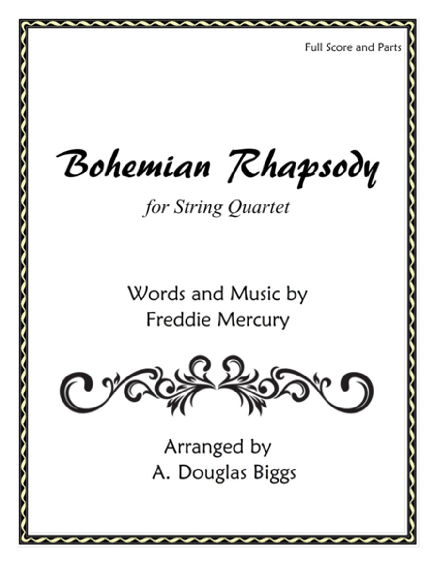 Bohemian Rhapsody String Quartet scores gallery preview page 1