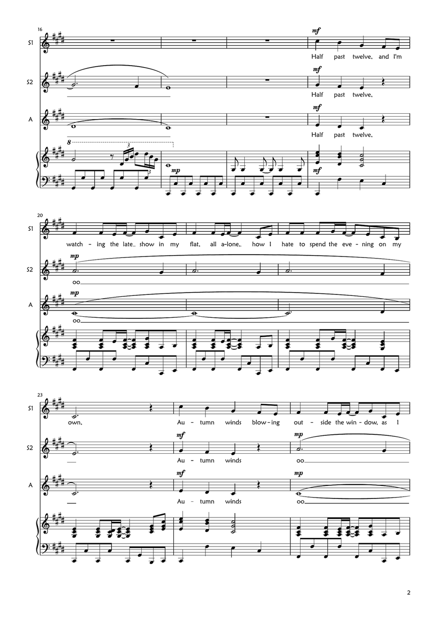 Gimme! Gimme! Gimme! (a Man After Midnight) SSA scores gallery preview page 2