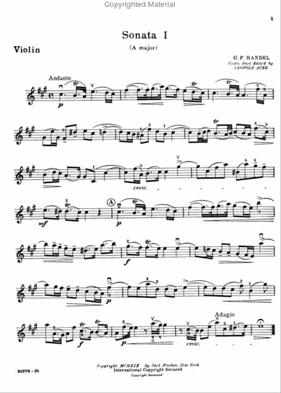 Six Sonatas Six Sonatas Violin Solo scores gallery preview page 3