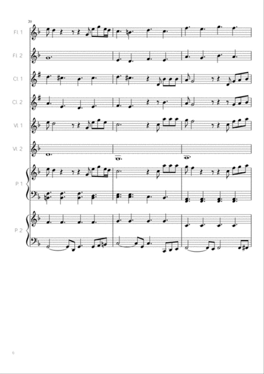 Happy Xmas (War Is Over) Happy Xmas (War Is Over) Clarinet scores gallery preview page 6