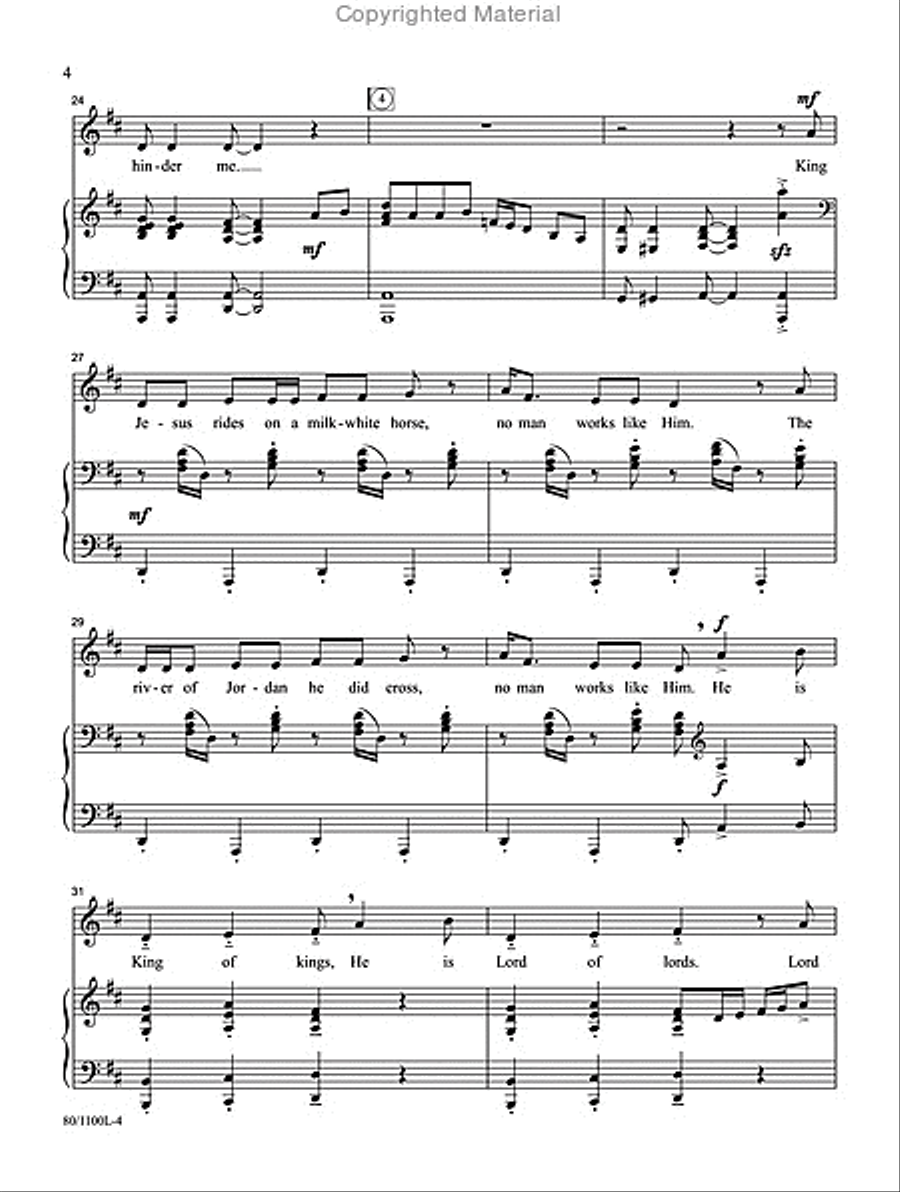 Ride On, King Jesus Ride On, King Jesus High Voice scores gallery preview page 4