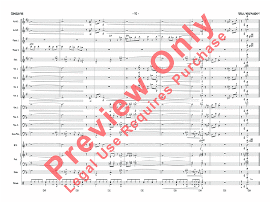 Well You Needn't Jazz Ensemble scores gallery preview page 33
