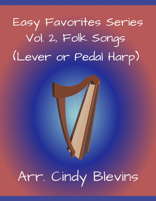 Book cover for Easy Favorites, Vol. 2, Folk Songs, harp solos
