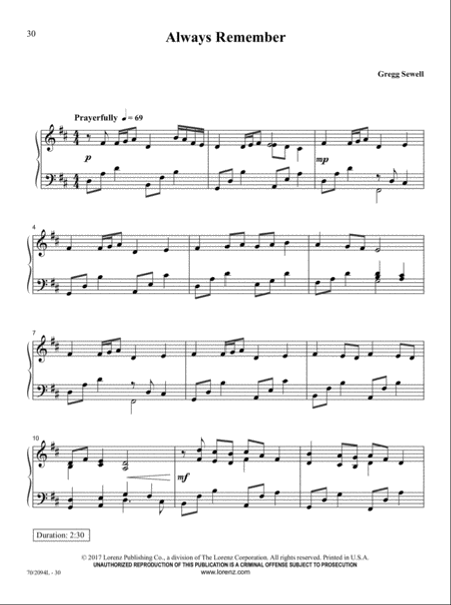 The Church Pianist's Library, Vol. 22 Piano Solo scores gallery preview page 12