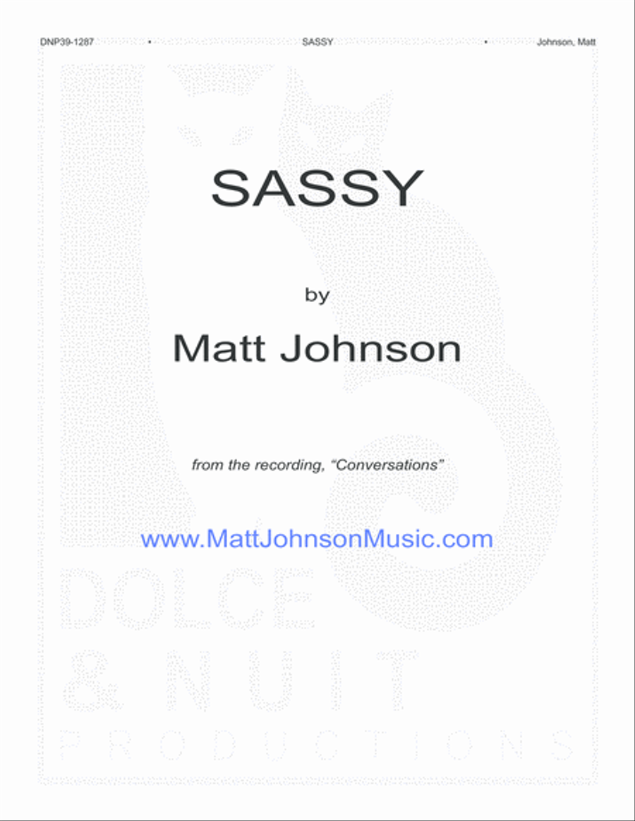 Sassy Piano Solo scores gallery preview page 1