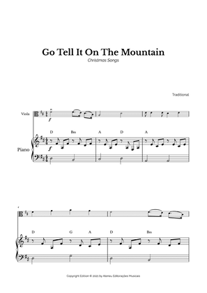 Go Tell It On The Mountain for Easy Viola and Piano