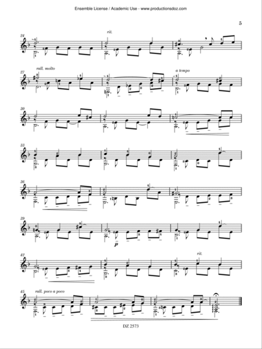 Spleen Songs, vol. 2 Classical Guitar scores gallery preview page 5