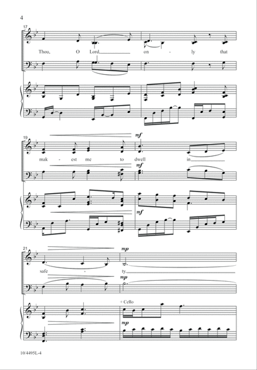Lead Me, Lord 4-Part scores gallery preview page 5