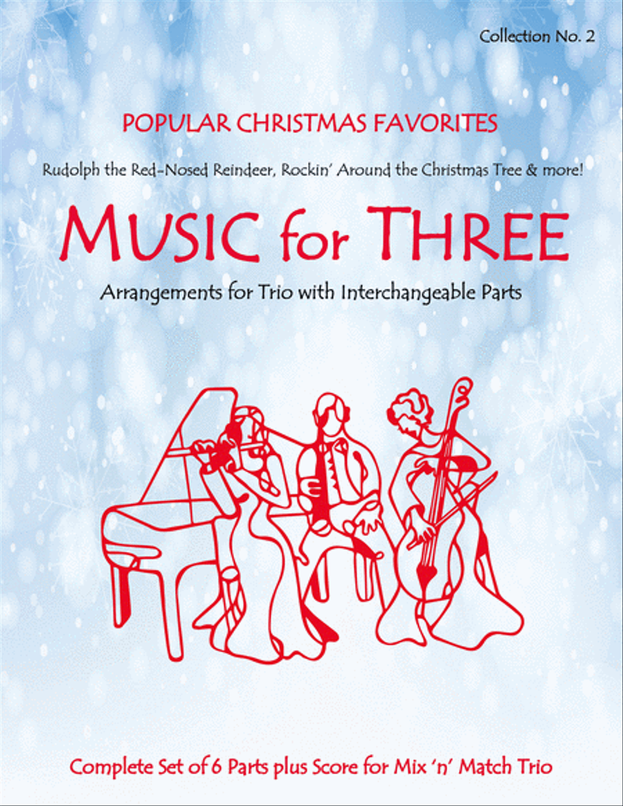 Music for Three, Collection #2 - Popular Christmas Favorites Bassoon scores gallery preview page 1