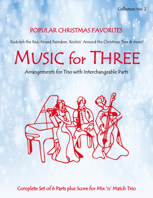 Book cover for Music for Three, Collection #2 - Popular Christmas Favorites