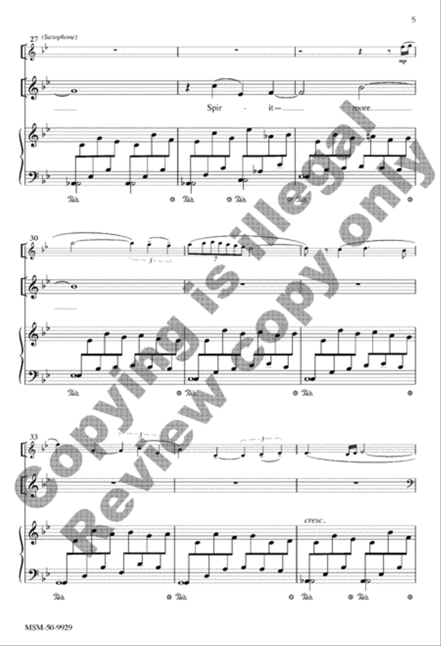 Ancient Waters Warmed with Life 4-Part scores gallery preview page 24