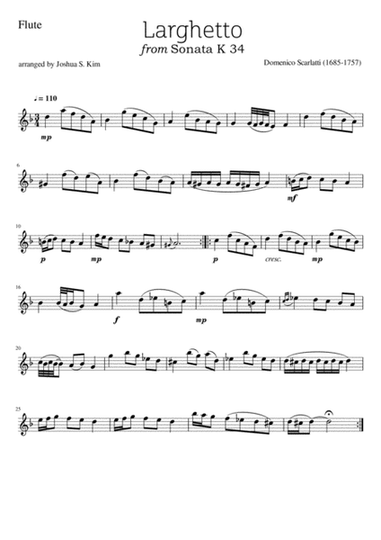 Larghetto (K. 34) for String Trio image number null