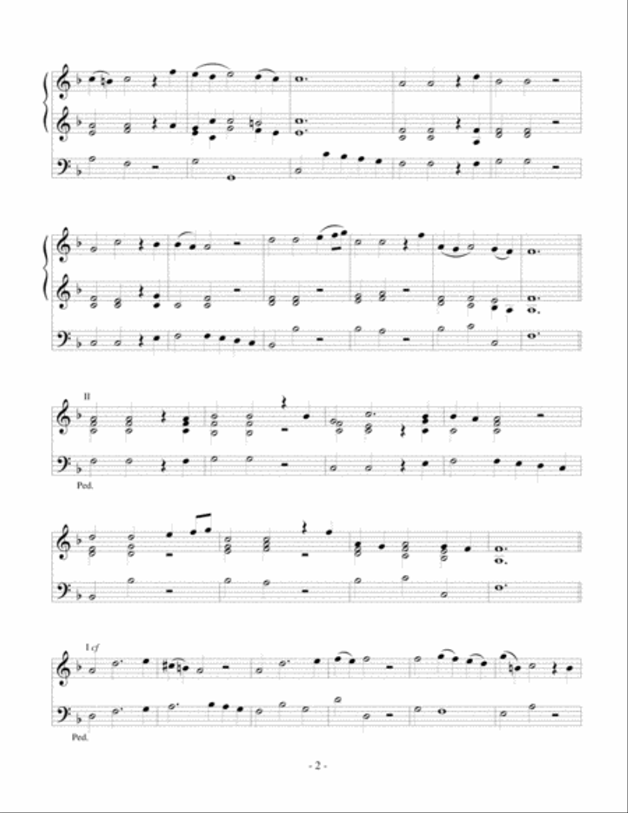 Lascia Ch'io Pianga Organ Solo scores gallery preview page 2