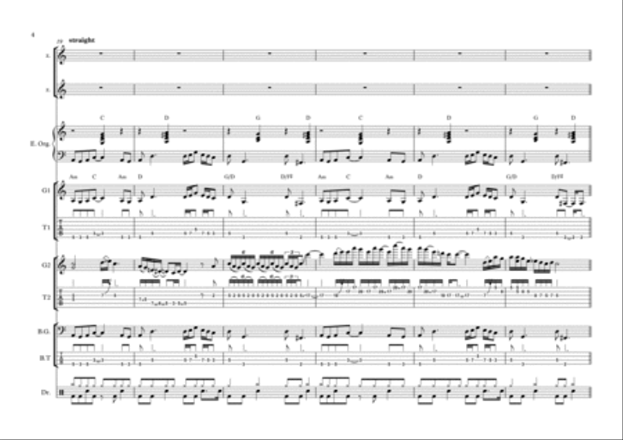 Carry On Wayward Son Voice scores gallery preview page 4