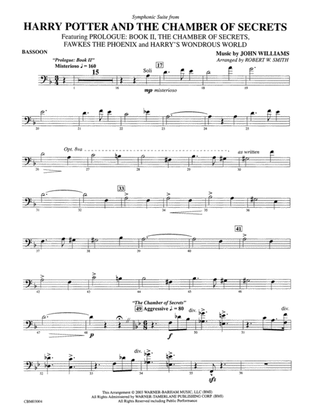 Harry Potter and the Chamber of Secrets, Symphonic Suite from: Bassoon