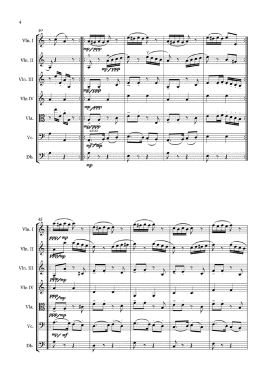 Paganini Variations String Orchestra scores gallery preview page 4