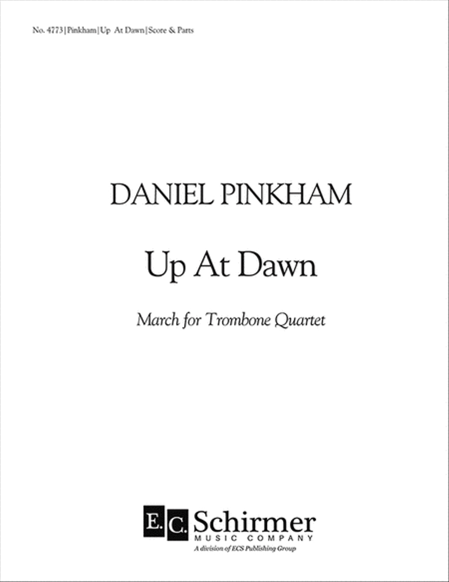 Up At Dawn Up At Dawn Trombone Quartet scores gallery preview page 1