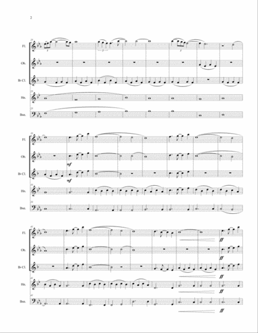 Now We Are Free Now We Are Free Woodwind Quintet scores gallery preview page 4