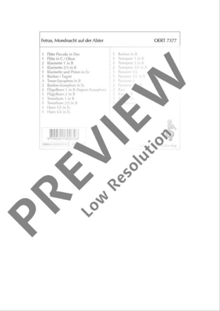 Mondnacht auf der Alster Concert Band scores gallery preview page 2