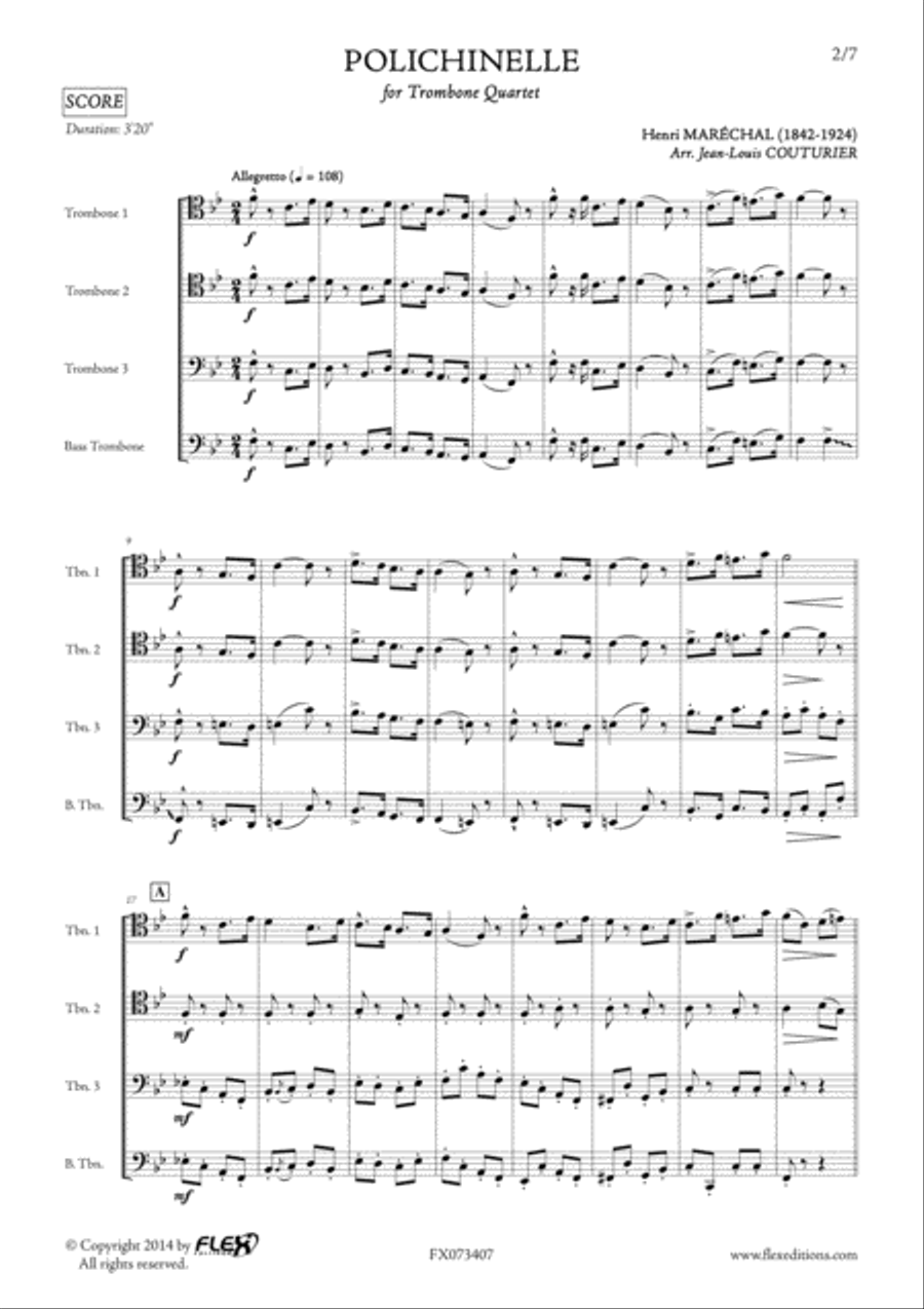 Polichinelle Polichinelle Trombone scores gallery preview page 2