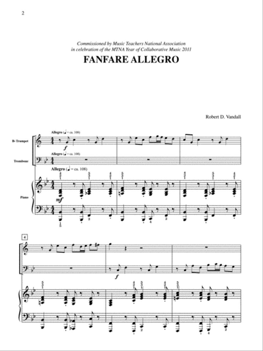 Fanfare Allegro Fanfare Allegro Small Ensemble scores gallery preview page 2