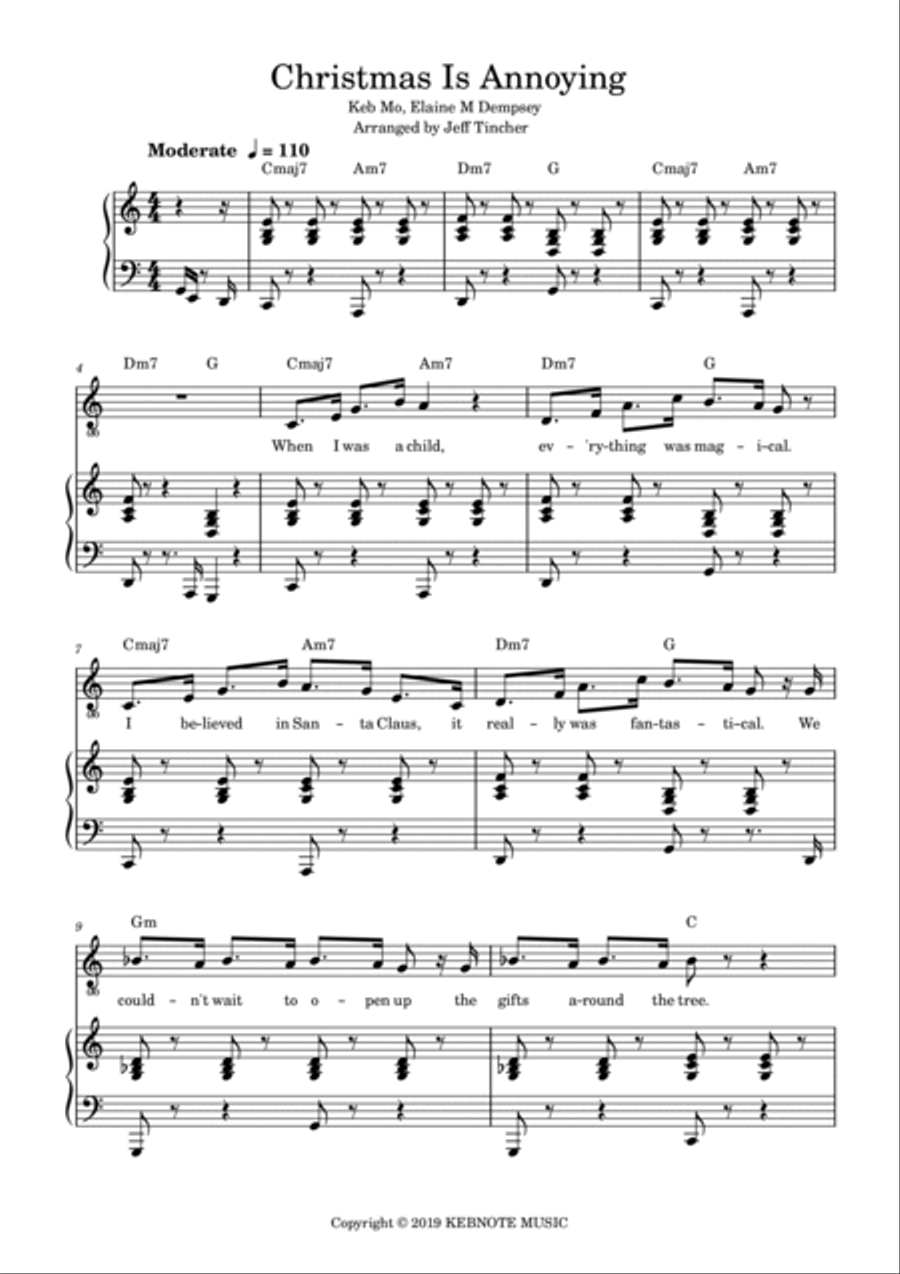 Christmas Is Annoying Christmas Is Annoying Piano, Vocal, Guitar scores gallery preview page 2