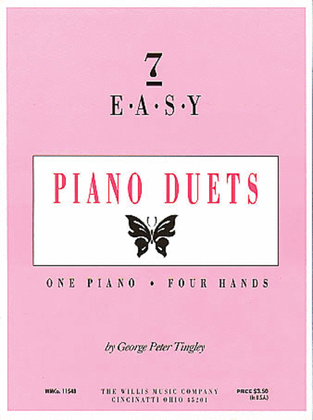 Book cover for Seven Easy Piano Duets