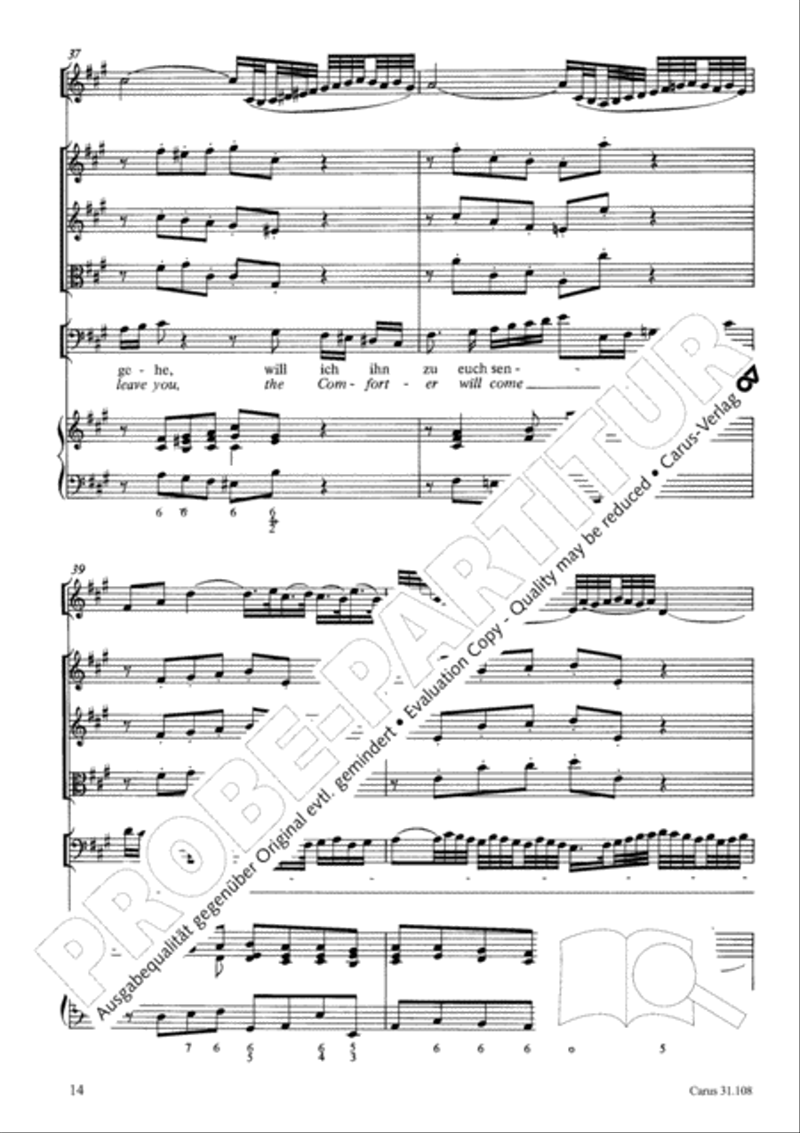 Now it is good, that I am leaving (Es ist euch gut, dass ich hingehe) ATB scores gallery preview page 15
