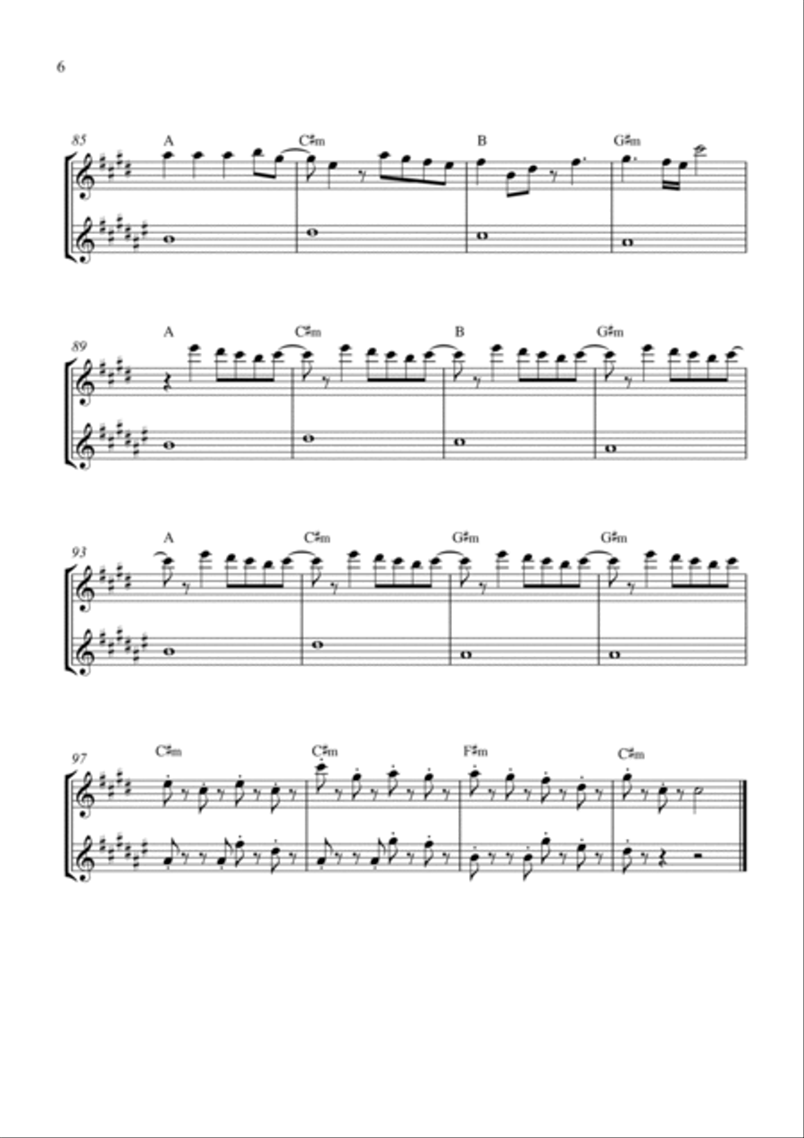 Bloody Mary Bloody Mary Woodwind Duet scores gallery preview page 6