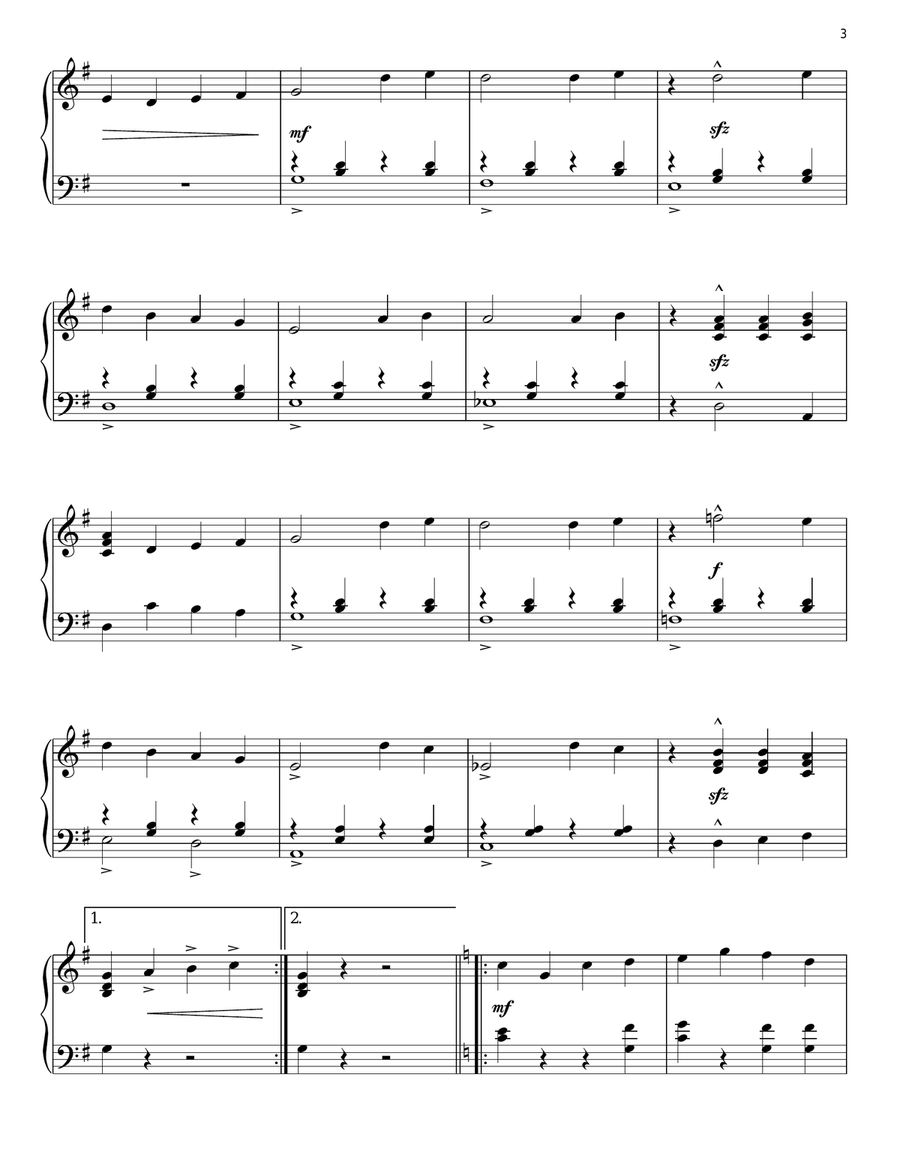 Plink, Plank, Plunk Piano Solo scores gallery preview page 3