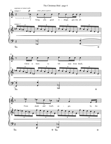 1. The Christmas Bird (All Heaven and it was One Hour Old) : SATB Choir & Piano image number null