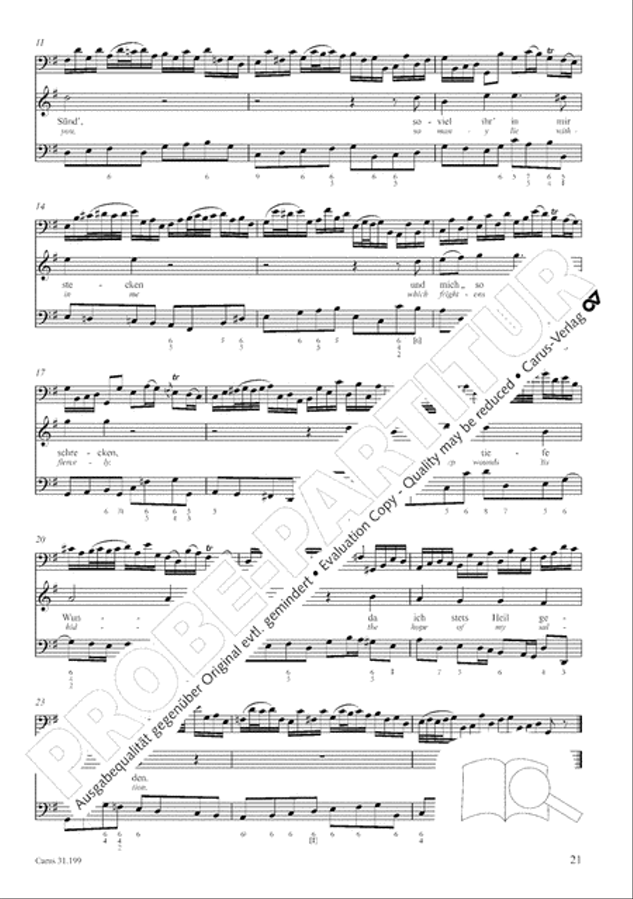 My heart is bathed in blood (Mein Herze schwimmt im Blut) Orchestra scores gallery preview page 22