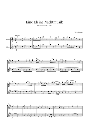 Book cover for Eine Kleine Nachtmusik for Flute and Oboe