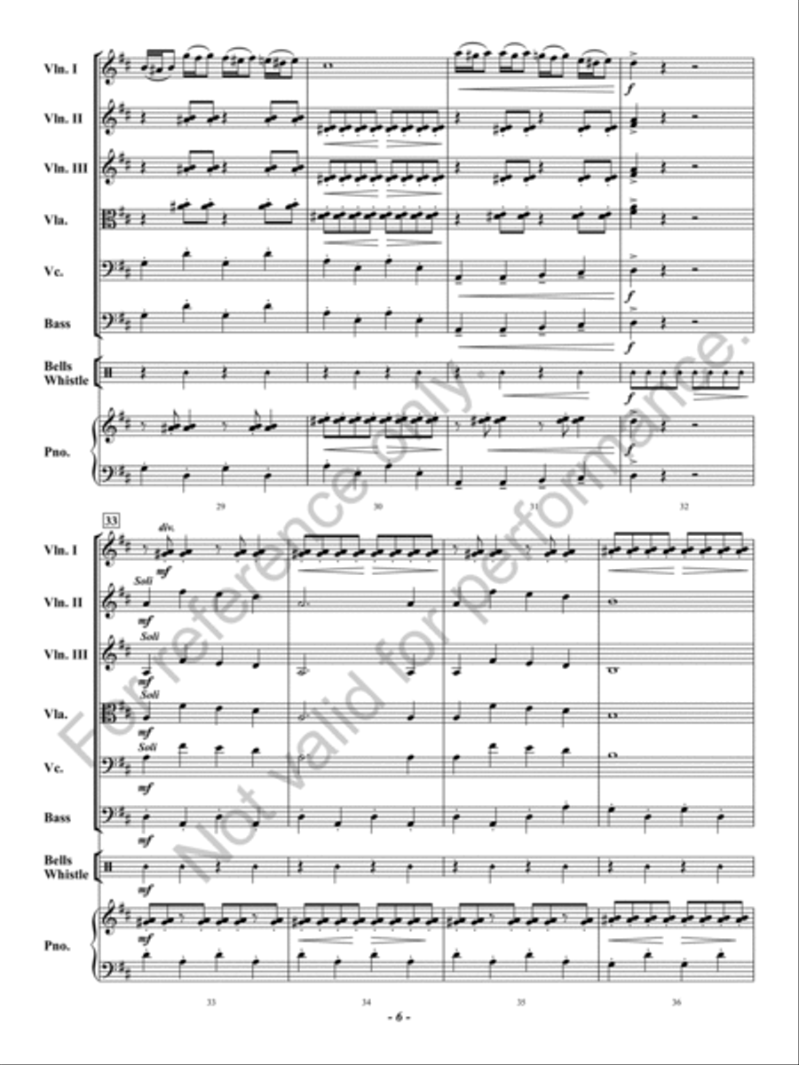 Santa's Wild Ride String Orchestra scores gallery preview page 7