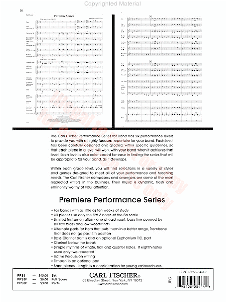 Chronicles Concert Band scores gallery preview page 17