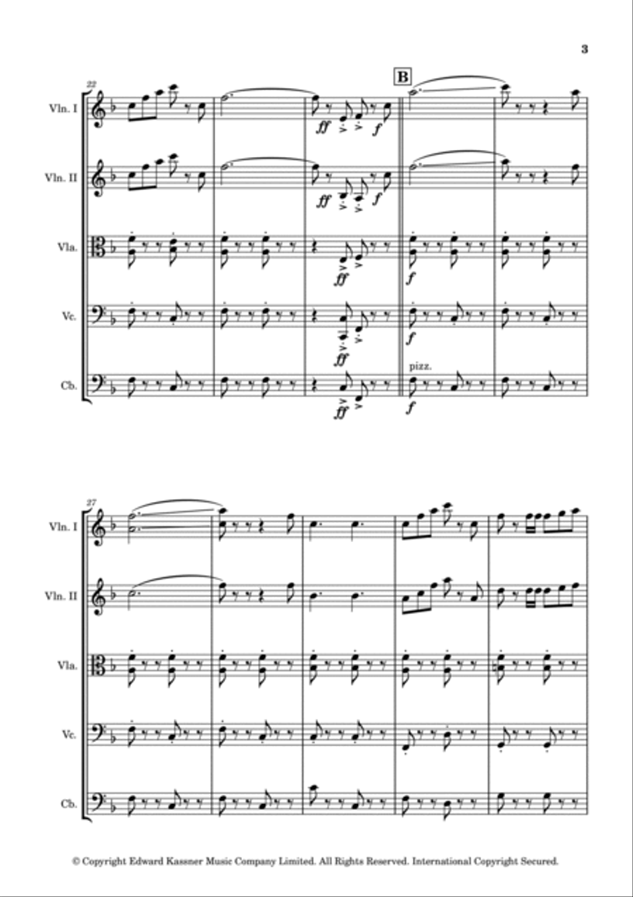 Marching Strings String Quintet scores gallery preview page 3