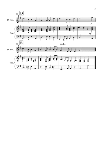 Auld Lang Syne for Descant Recorder and Piano image number null