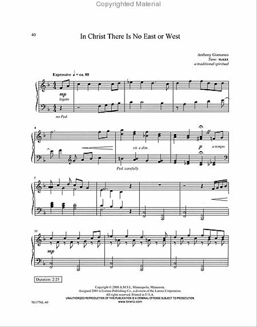 He Leadeth Me Piano Solo scores gallery preview page 4