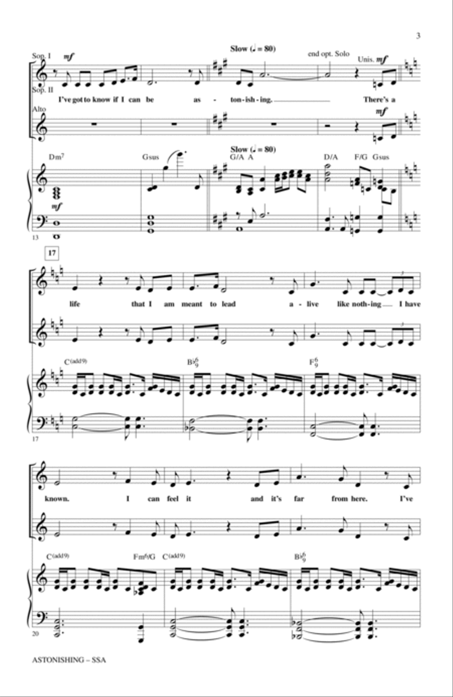 Astonishing Astonishing SSA scores gallery preview page 2