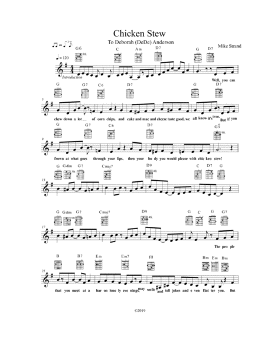 Chicken Stew Jazz Ensemble scores gallery preview page 2