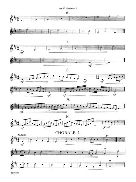 Belwin "Warm-Ups" for Symphonic Band: 1st B-flat Clarinet