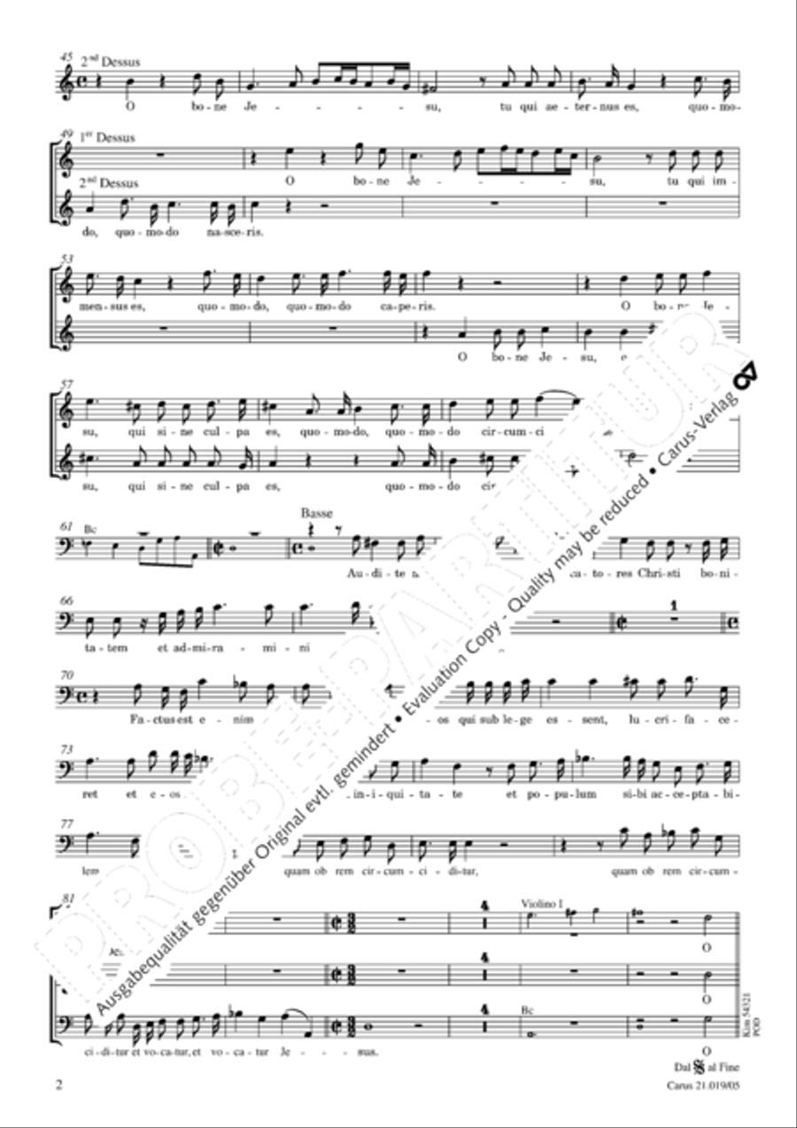 In circumcisione Domini Choir scores gallery preview page 3
