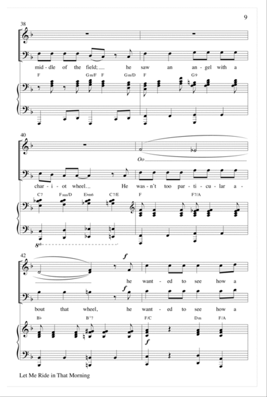 Let Me Ride In That Morning Choir scores gallery preview page 9