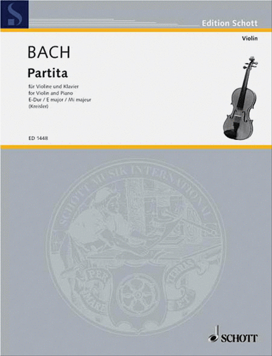 Partita in E Major Violin Solo scores gallery preview page 1