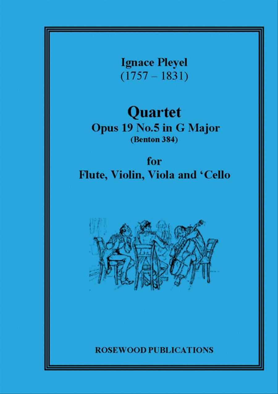 Quartet, Op. 19/5 Flute scores gallery preview page 1