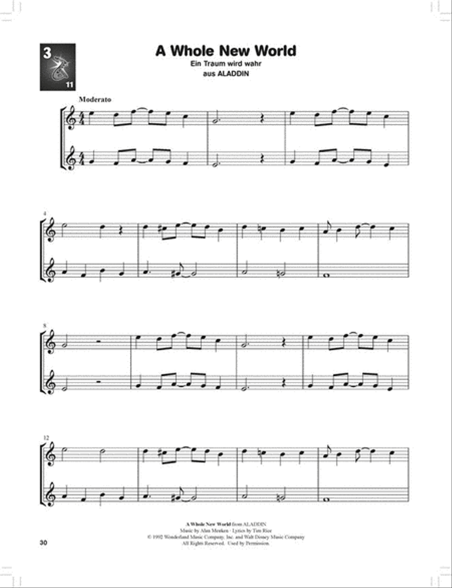 Hören, lesen & spielen - Disney-Duobuch Saxophone scores gallery preview page 4