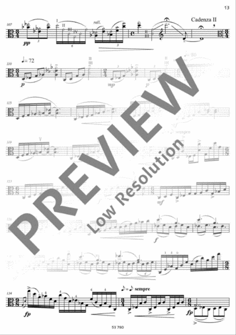 Fuga libre Viola Solo scores gallery preview page 14