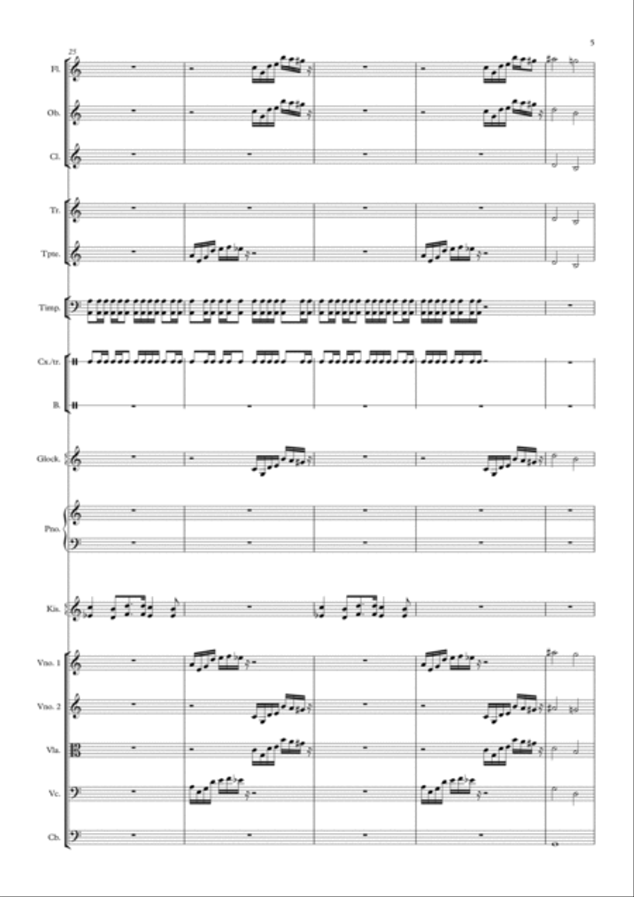 Enrinco´s Etude Full Orchestra scores gallery preview page 5
