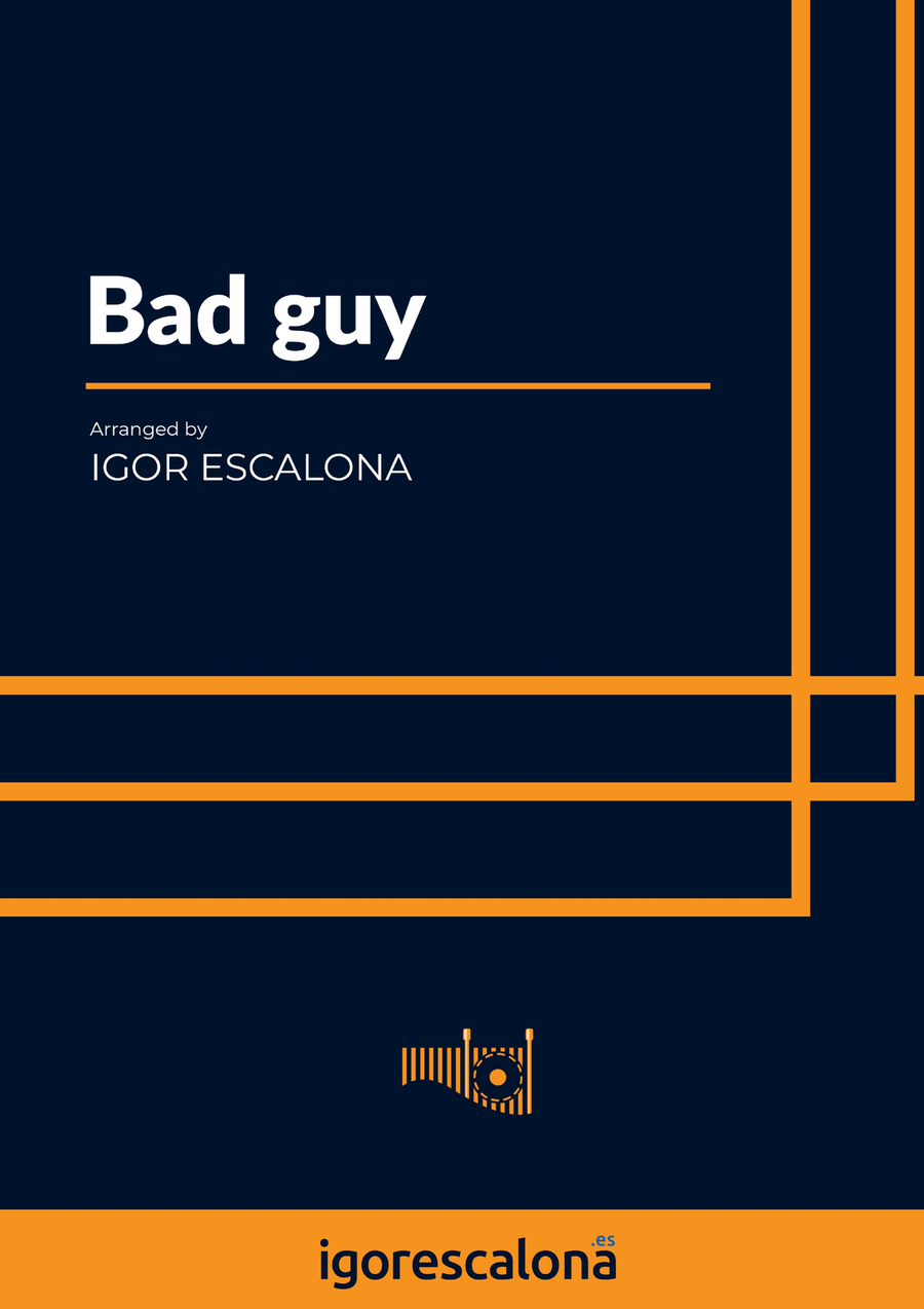 Bad Guy Bad Guy Percussion Ensemble scores gallery preview page 1