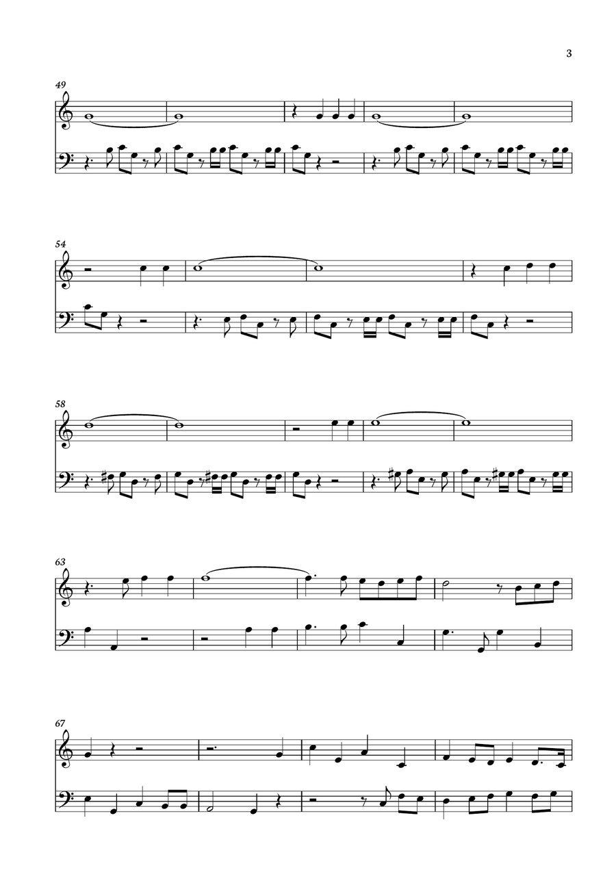 Hallelujah from Handel's Messiah for violin and cello String Duet scores gallery preview page 3
